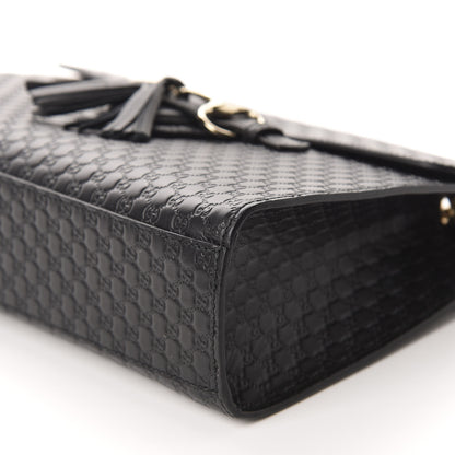 Gucci Microguccissima Medium Emily Chain Shoulder Bag Black 7 of 10