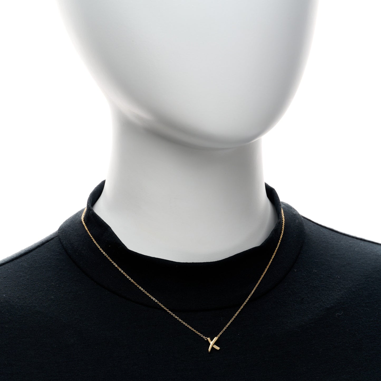 18K Yellow Gold Mini Paloma Picasso Graffiti X Pendant Necklace