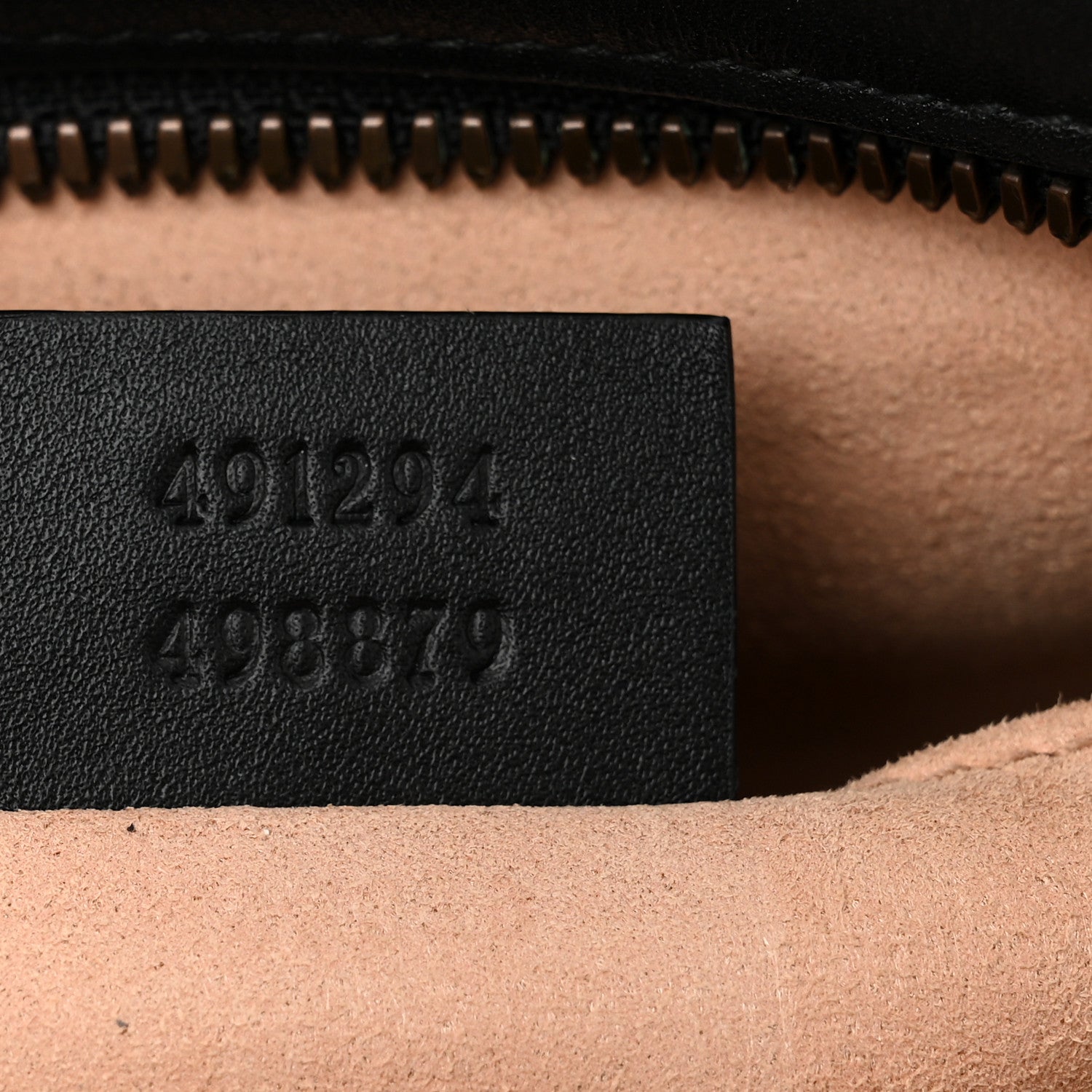 Gucci Calfskin Matelasse GG Marmont Belt Bag 85 34 Black 7 of 10