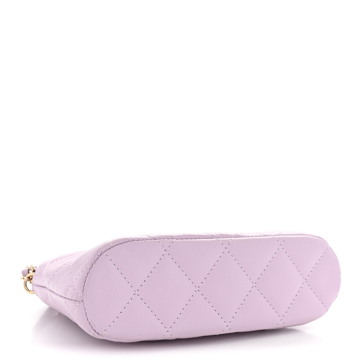 Chanel Caviar Quilted Mini Classic Clutch With Chain Light Purple 4 of 12
