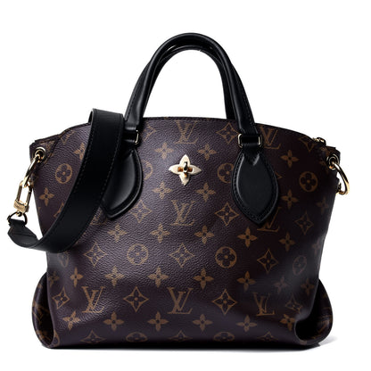 Louis Vuitton Monogram Flower Zipped Tote PM Black 1 of 5