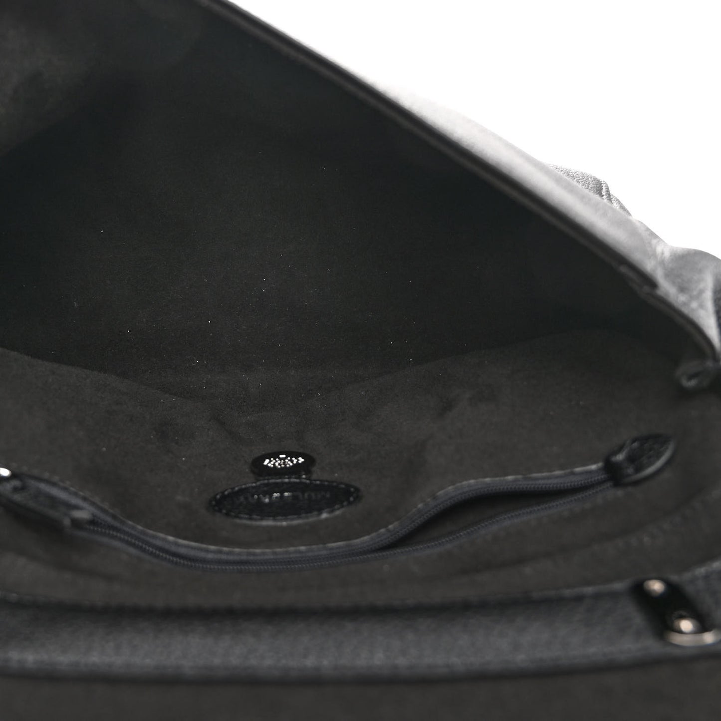 Small Classic Grain Calfskin Medium Lily Flap Black