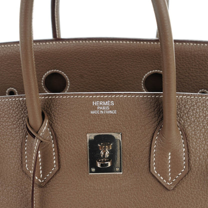 Hermes Taurillon Clemence Birkin 35 Etoupe 11 of 20