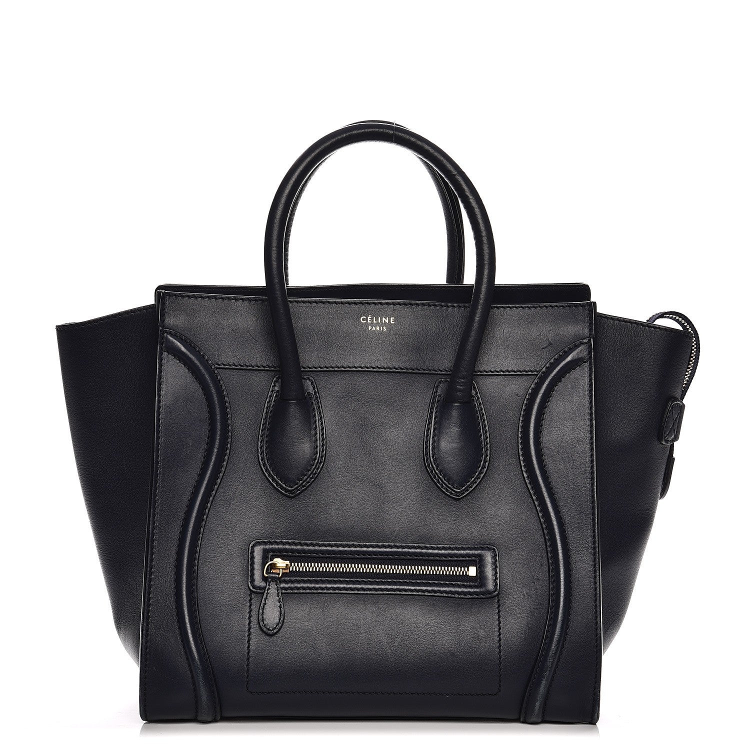 Celine Smooth Calfskin Mini Luggage Navy Blue 1 of 19