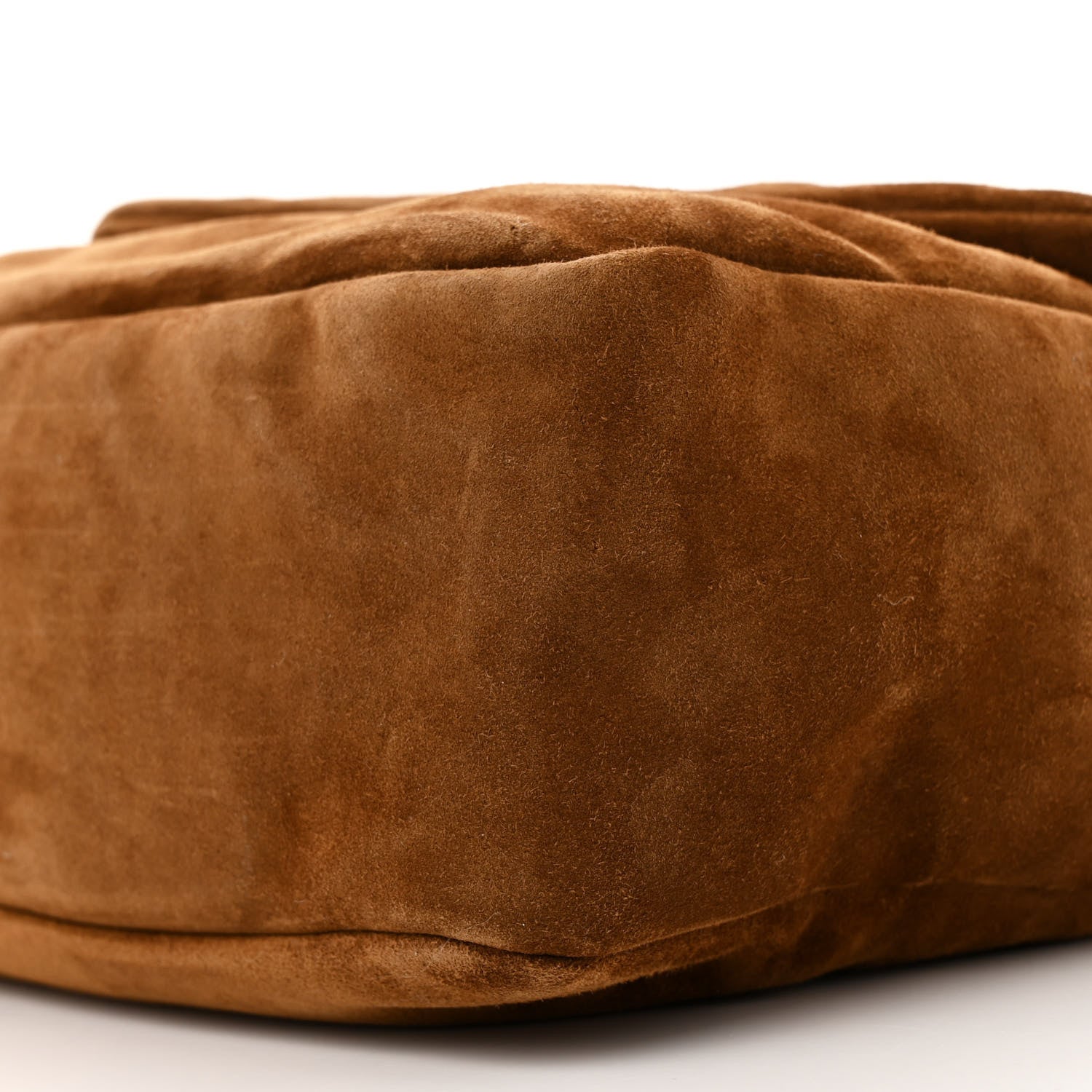 Saint Laurent Suede Large Calypso Caramel Cognac 10 of 10