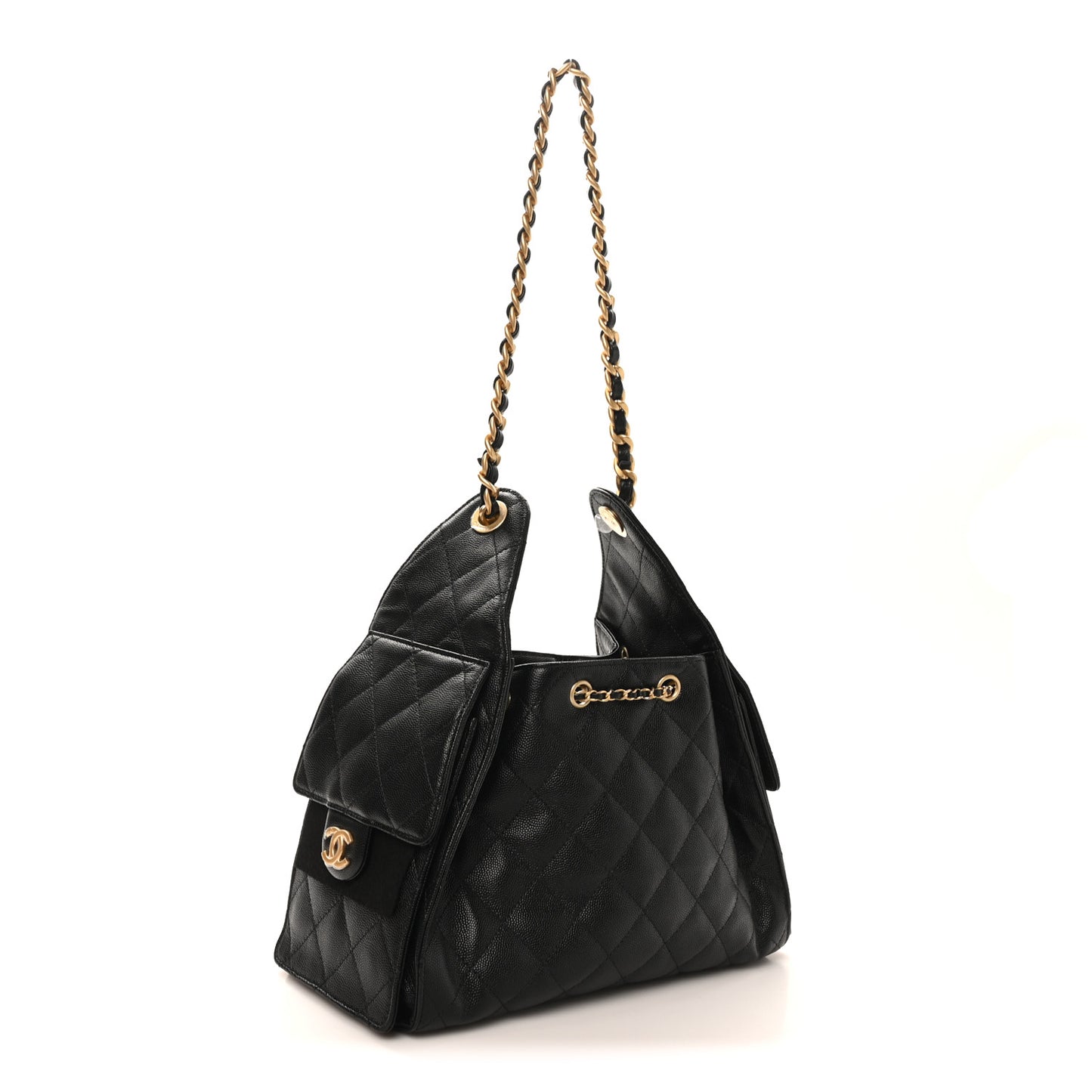 Caviar Quilted Small Chanel 25 Handbag Black