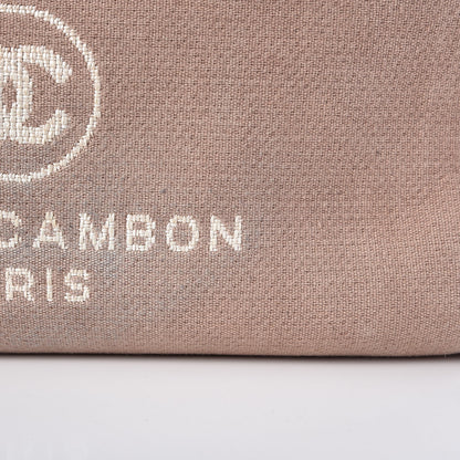 Chanel Canvas Large Deauville Tote Ecru 10 of 17