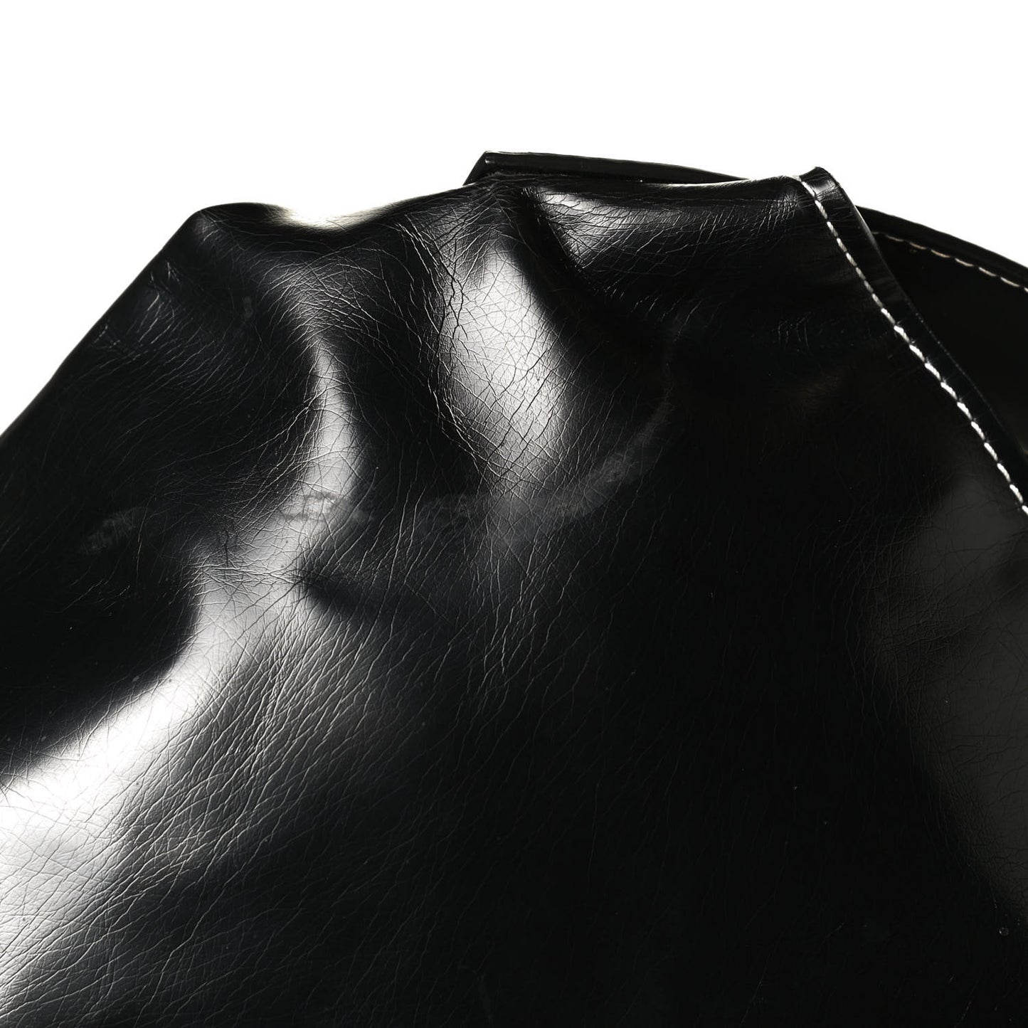 Calfskin Large Cire Zip Hobo Black