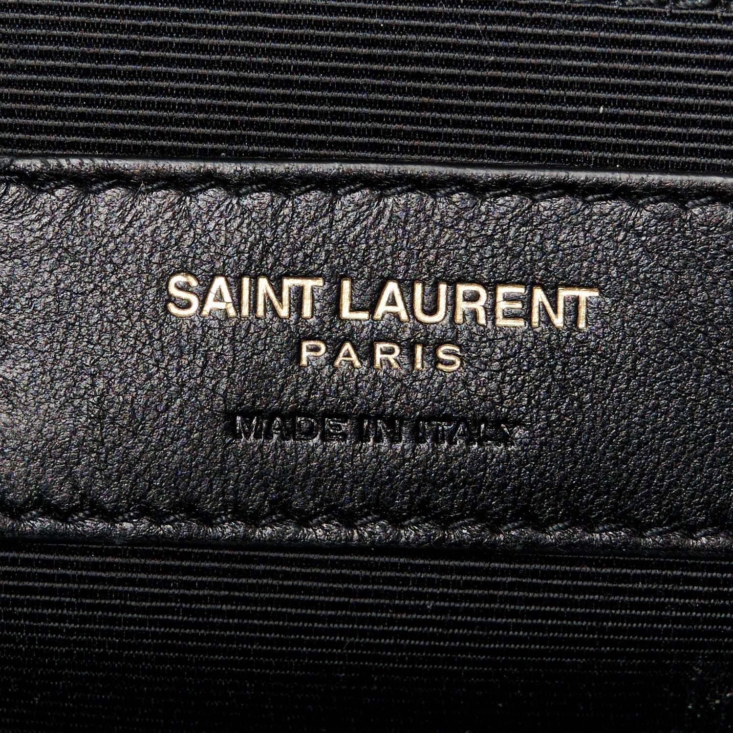 Saint Laurent Grain De Poudre Matelasse Chevron Large Monogram Satchel Earth 6 of 11
