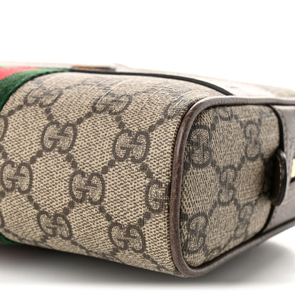 Gucci GG Supreme Monogram Web Small Ophidia Belt Bag 85 34 Dark Brown 10 of 10