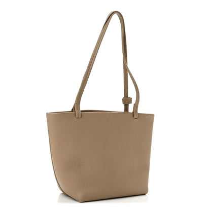 The Row Matte Grained Calfskin Medium Park Tote Dark Taupe 3 of 9