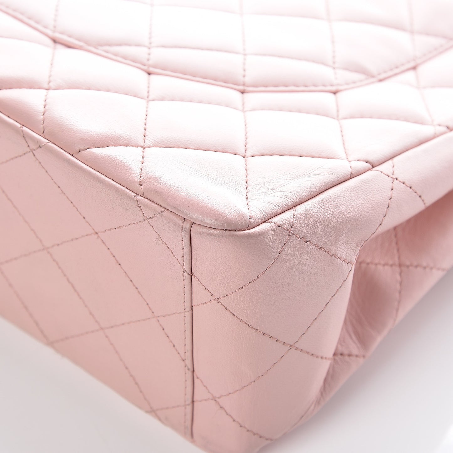 Lambskin Quilted Maxi Single Flap Pink