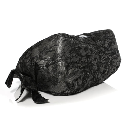 Valentino Garavani Day Lace Large Nuage Bow Hobo Black 4 of 7