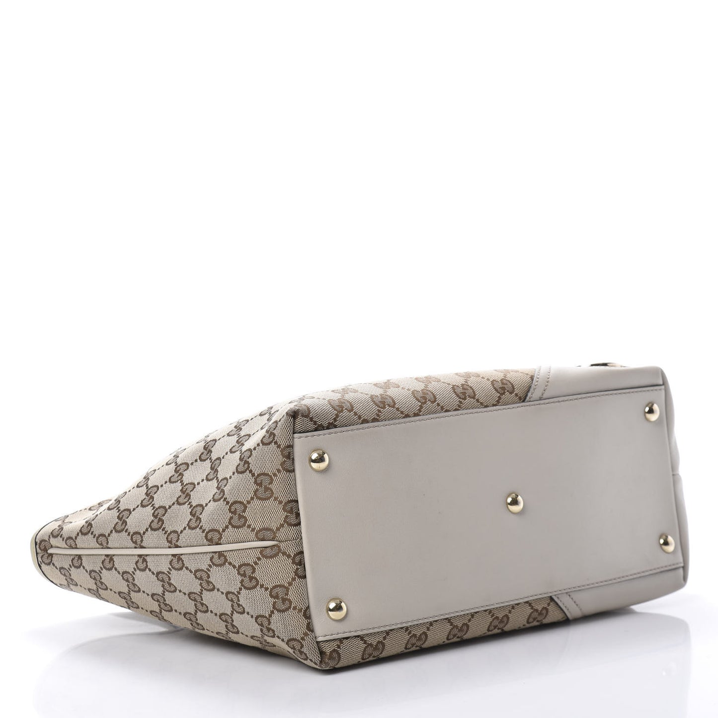 Monogram Medium New Britt Tote Off White
