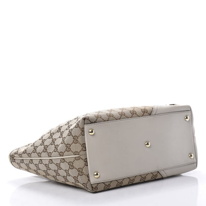 Gucci Monogram Medium New Britt Tote Off White 4 of 18