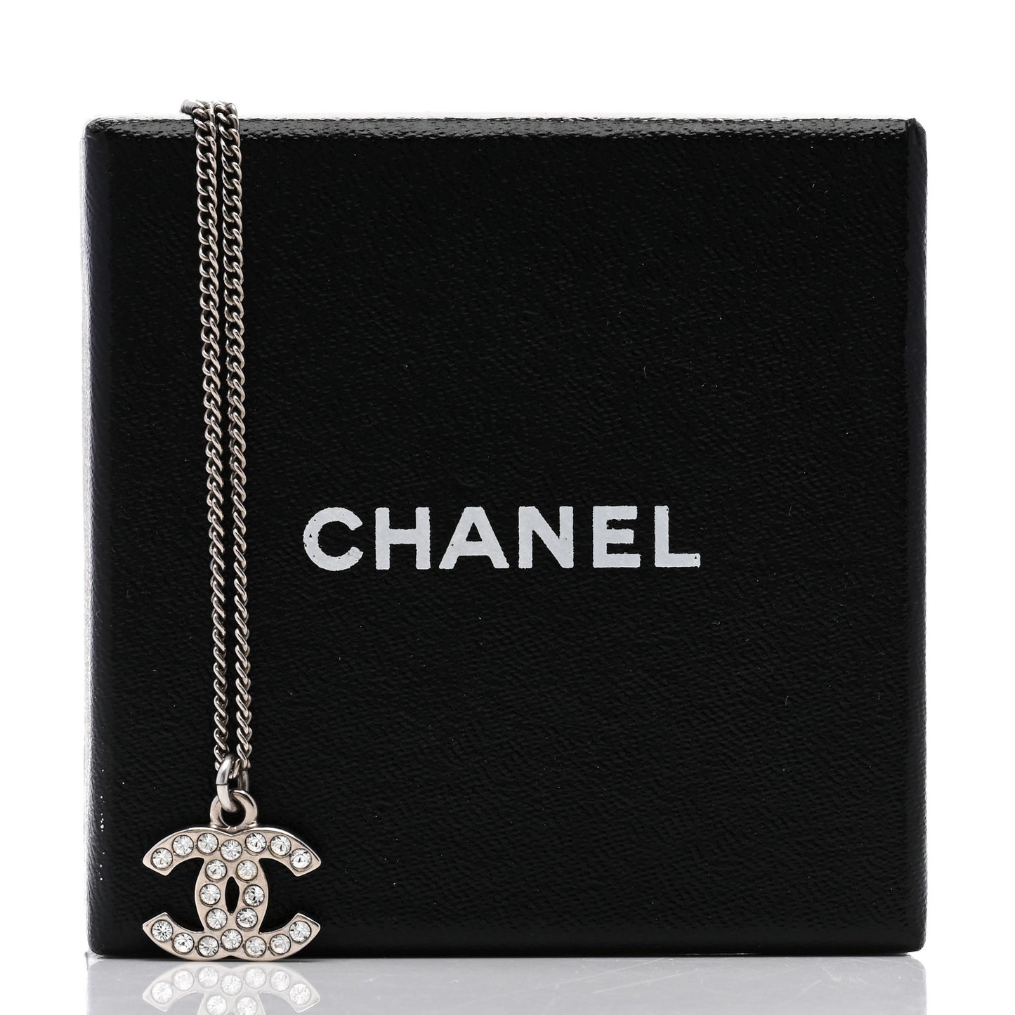 Crystal Timeless CC Necklace Silver