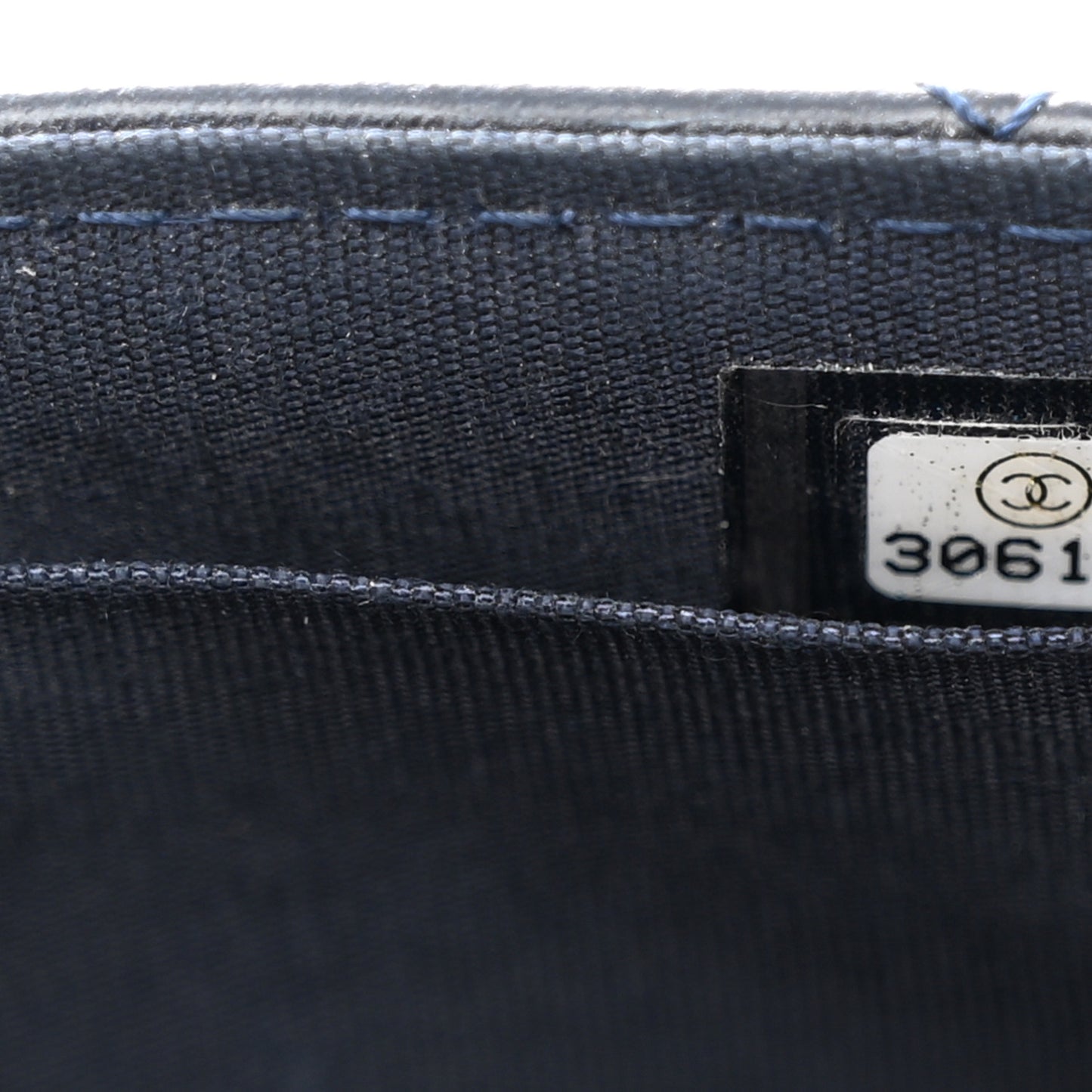 Shiny Lambskin Quilted Extra Mini Flap Navy Blue