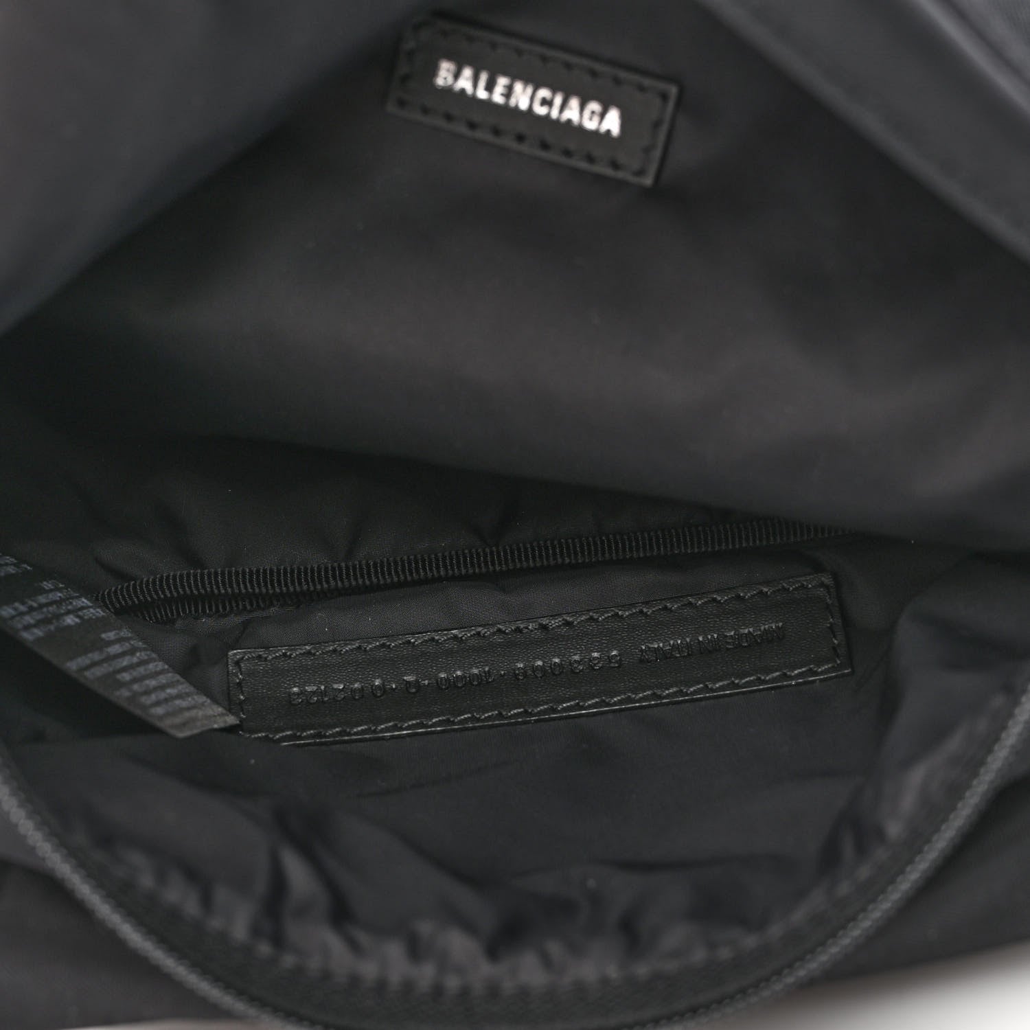 Balenciaga Sport Nylon Logo Embroidered Wheel Beltpack Black 5 of 10