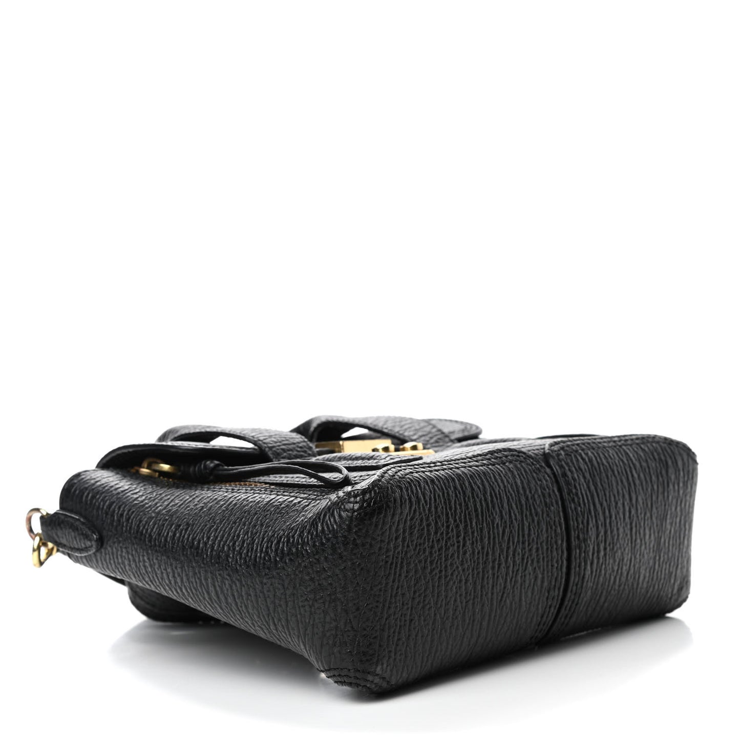 Textured Calfskin Mini Pashli Satchel Black