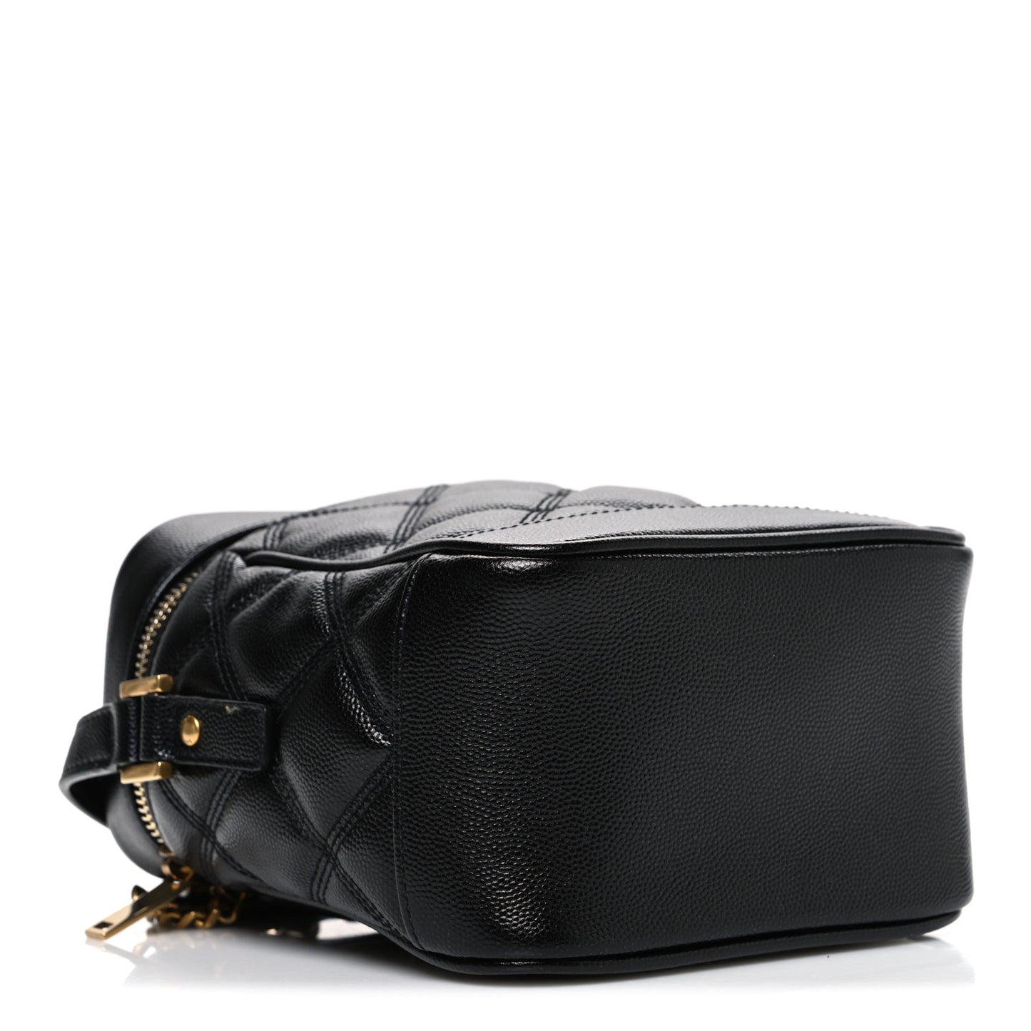 Grain de Poudre Quilted 80's Vanity Bag Black