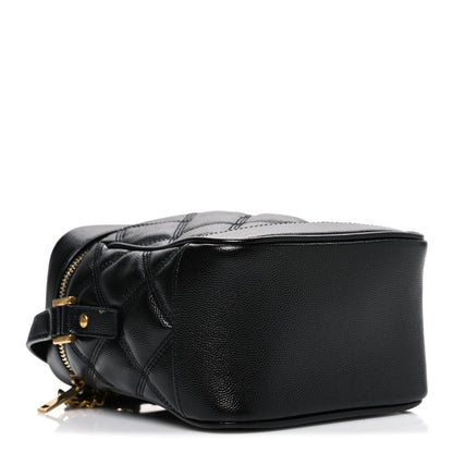 Saint Laurent Grain de Poudre Quilted 80's Vanity Bag Black 4 of 10