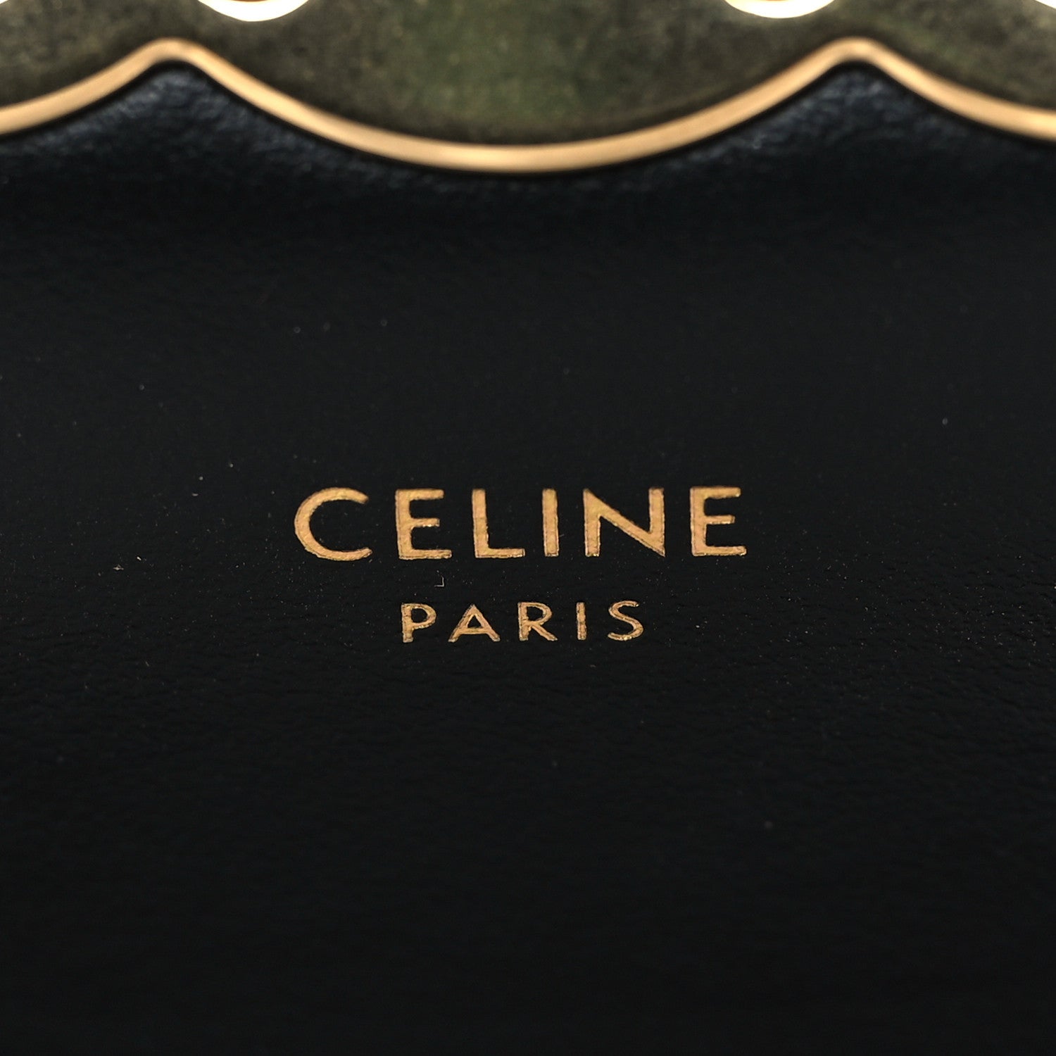 Celine Shiny Calfskin Mini Triomphe Black 6 of 7