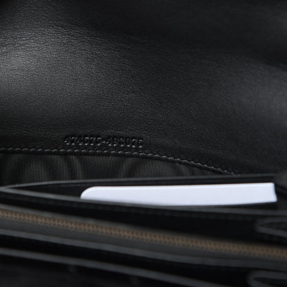 Gucci Velvet Matelasse GG Marmont Chain Wallet Black 6 of 10