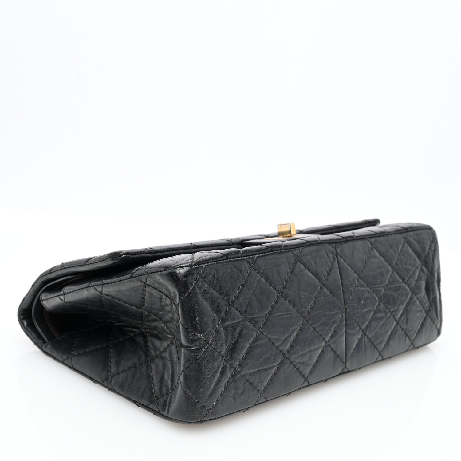 Chanel Aged Calfskin Quilted 2.55 Reissue 226 Flap Black 4 of 10