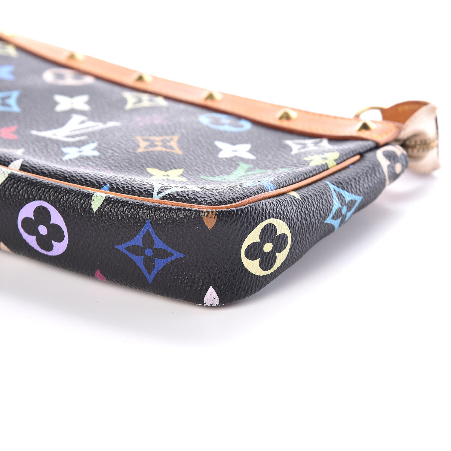 Louis Vuitton Monogram Multicolor Pochette Accessories Black 8 of 10