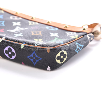 Louis Vuitton Monogram Multicolor Pochette Accessories Black 8 of 10