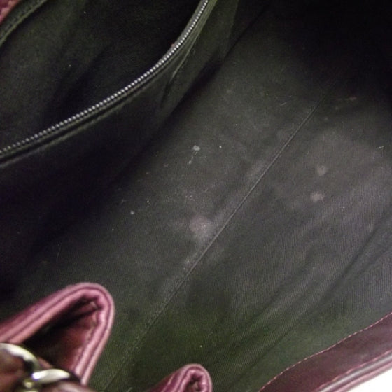 Chanel Leather Lax E/W Flap Purple 7 of 11