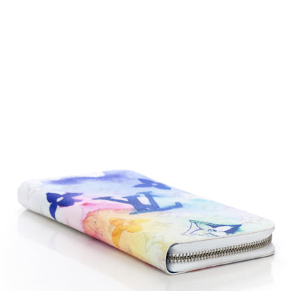 Louis Vuitton Monogram Watercolor Vertical Zippy Wallet 4 of 11