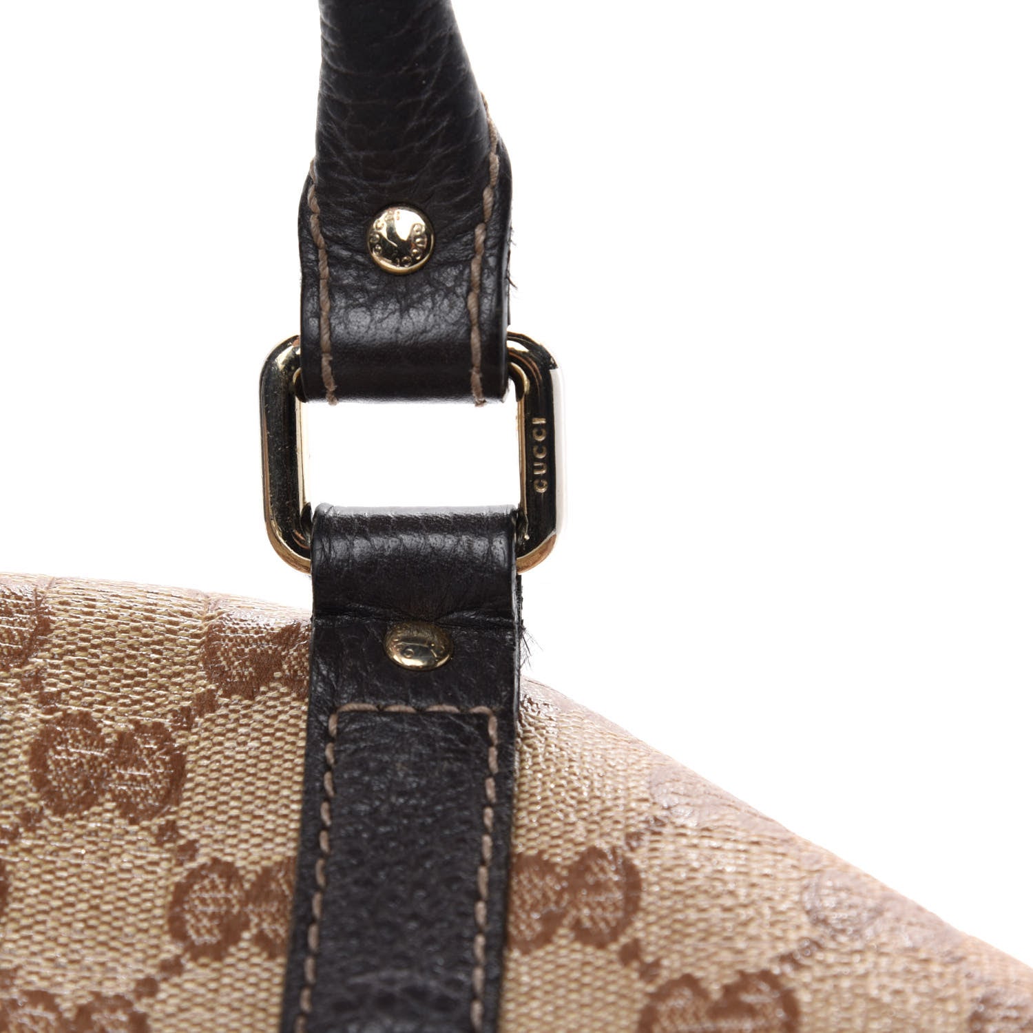 Gucci Crystal Monogram Medium Joy Boston Dark Brown 10 of 13