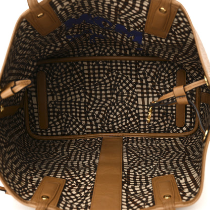 MCM Visetos Medium Liz Reversible Shopper Tote Cognac 8 of 15