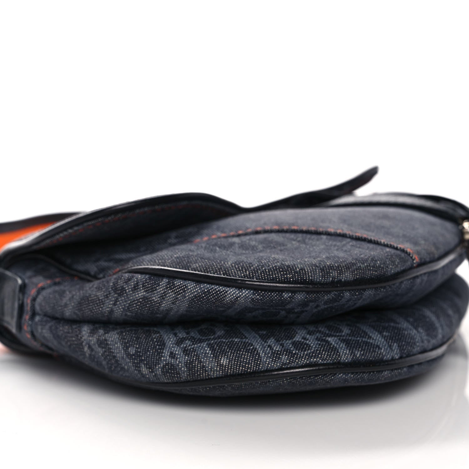 Christian Dior Denim Monogram Flight Saddle Bag 9 of 13