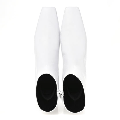 Balenciaga Sheepskin Typo Ankle Booties 39 White 2 of 10