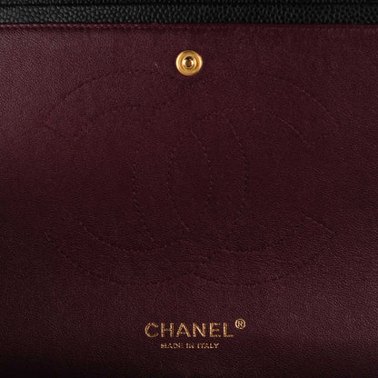 Chanel Caviar Quilted Jumbo Double Flap Black 6 of 9