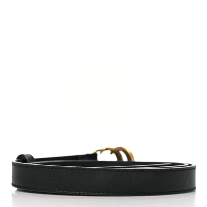 Gucci Calfskin Double G 20mm Belt 95 38 Black 2 of 6