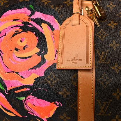 Louis Vuitton Monogram Roses Keepall 50 13 of 15