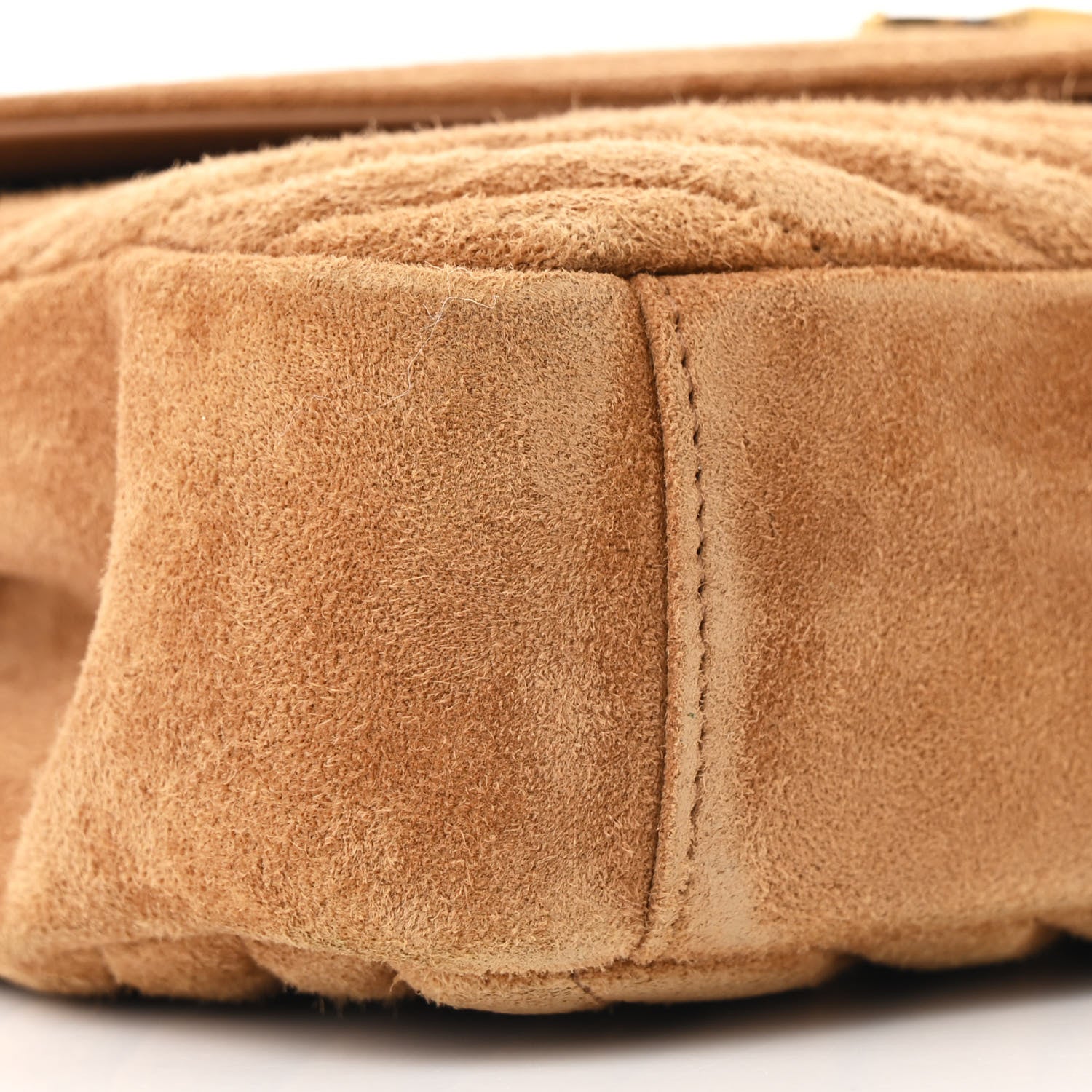 Saint Laurent Suede Matelasse Chevron Monogram Medium College Bag Cinnamon 9 of 11