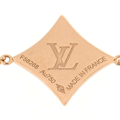 Louis Vuitton 18K Pink Gold Diamond Pink Mother of Pearl Color Blossom BB Star Bracelet 4 of 4
