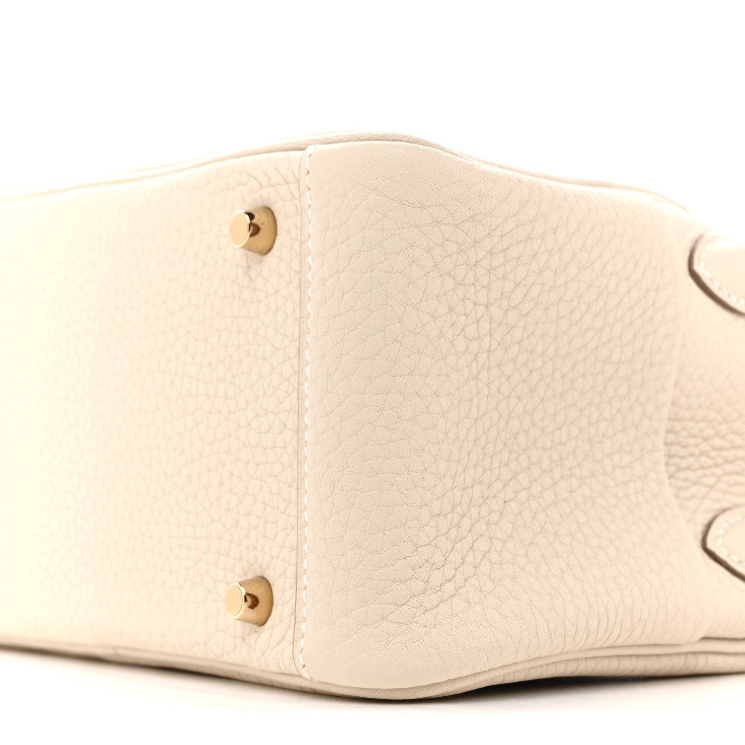Hermes Taurillon Clemence Mini Lindy 20 Craie 10 of 11