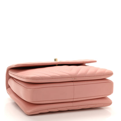 Chanel Lambskin Chevron Quilted Small Trendy CC Dual Handle Flap Bag Light Pink 4 of 12