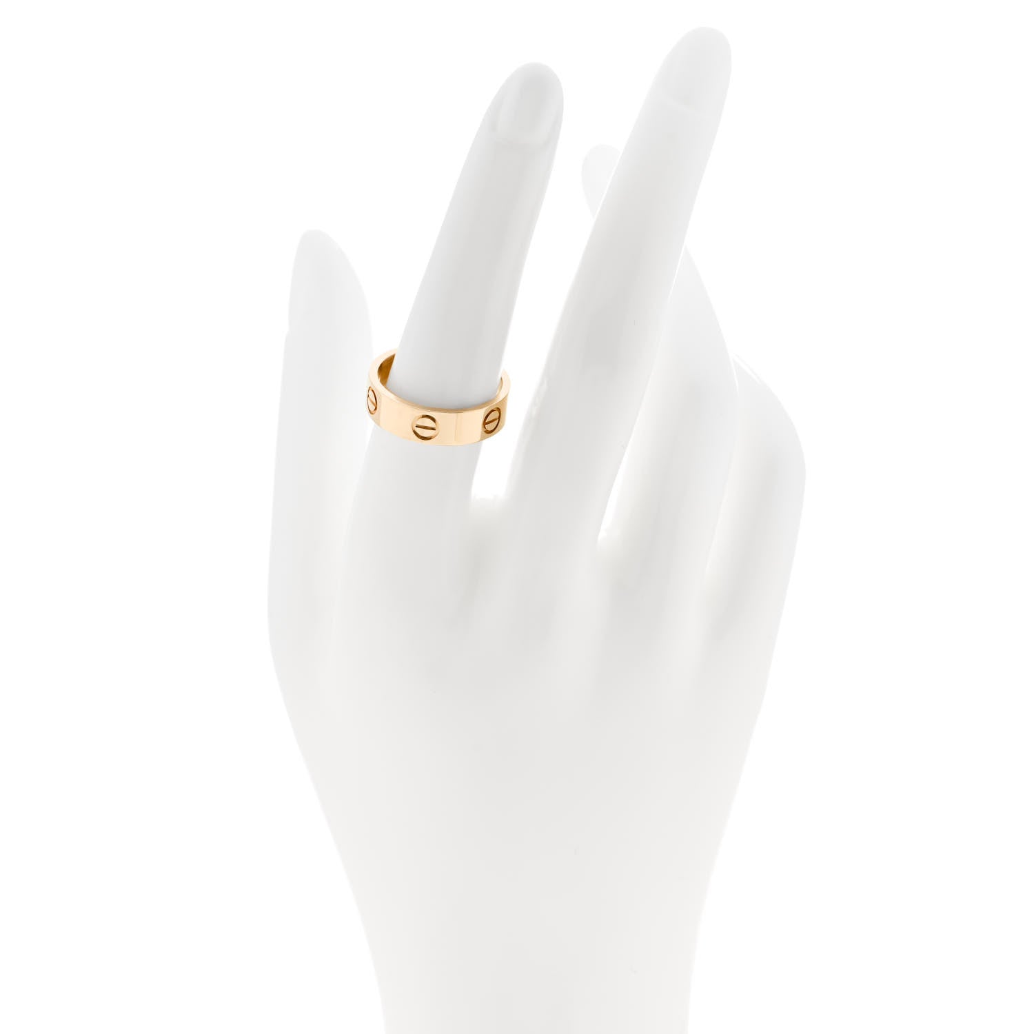 Cartier 18K Yellow Gold 5.5mm LOVE Ring 55 7.25 2 of 5