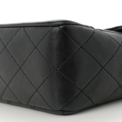 Chanel Lambskin Quilted Small Single Flap With Pouch Black 11 of 14