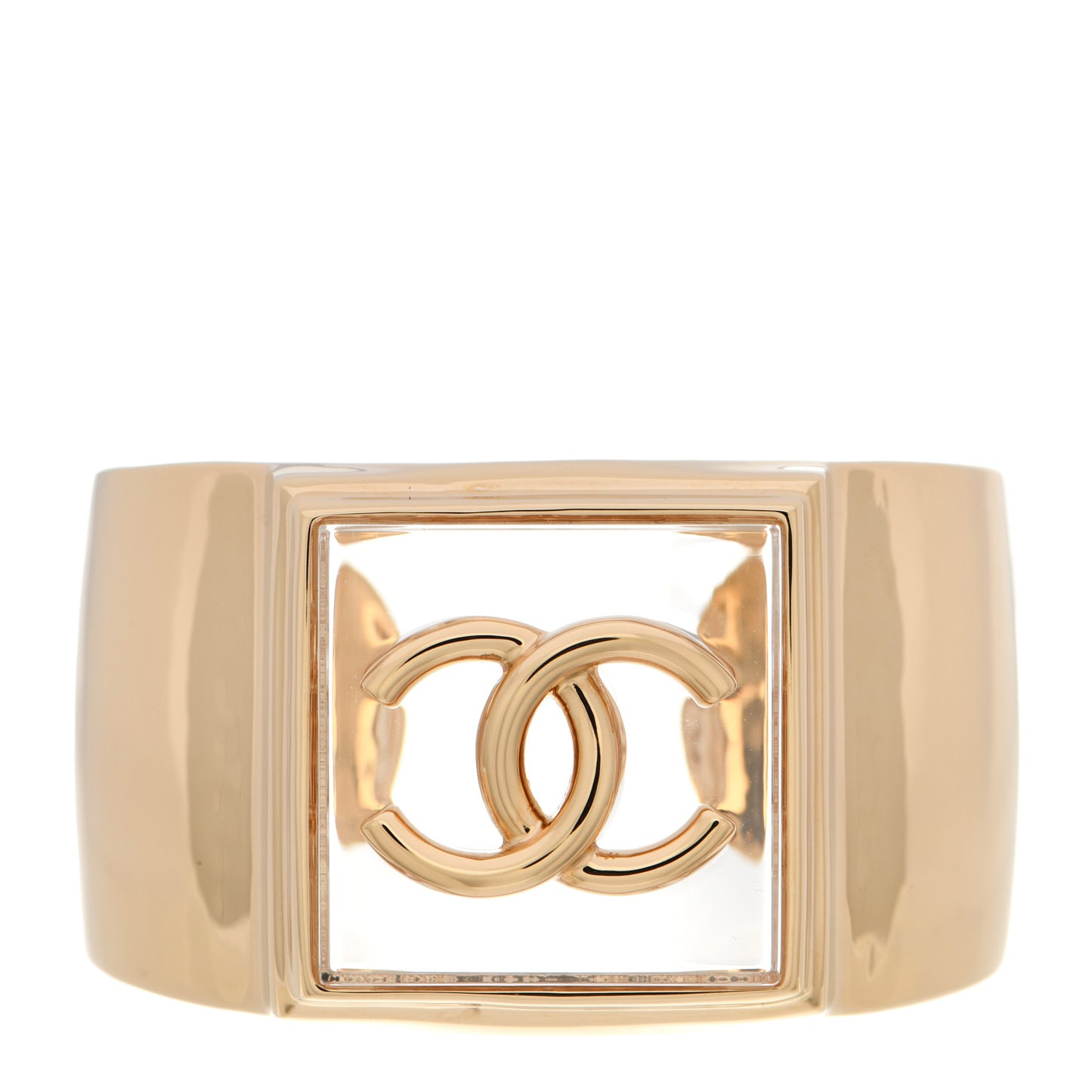 Resin CC Cuff Transparent Gold