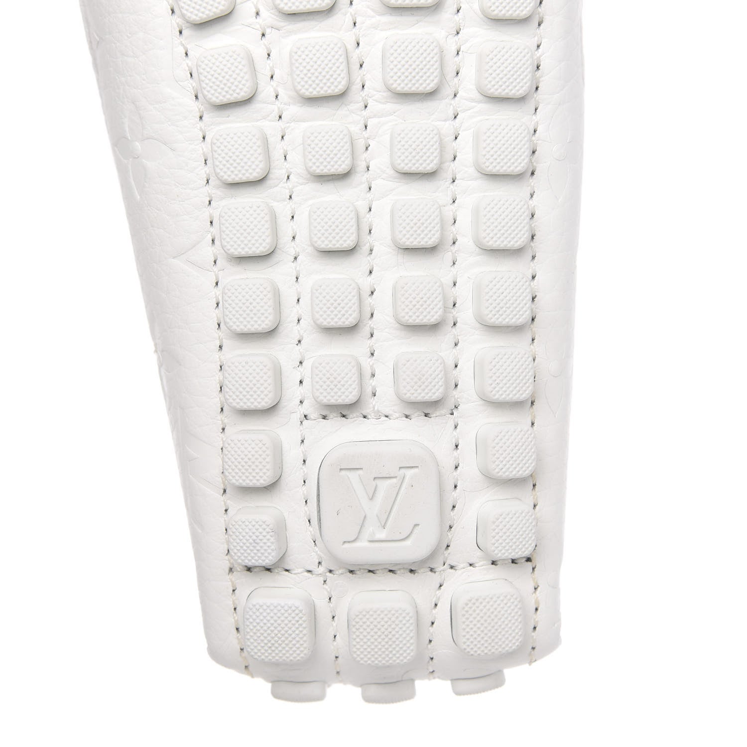 Louis Vuitton Empreinte Arizona Car Shoe Moccasin Loafers 7.5 White 8 of 8