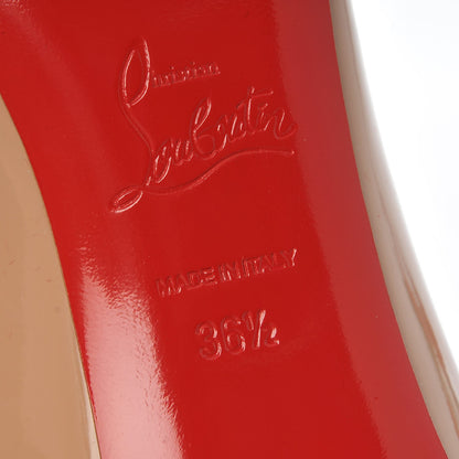 Christian Louboutin Patent Decollete 554 70 Pumps 36.5 Nude 8 of 10