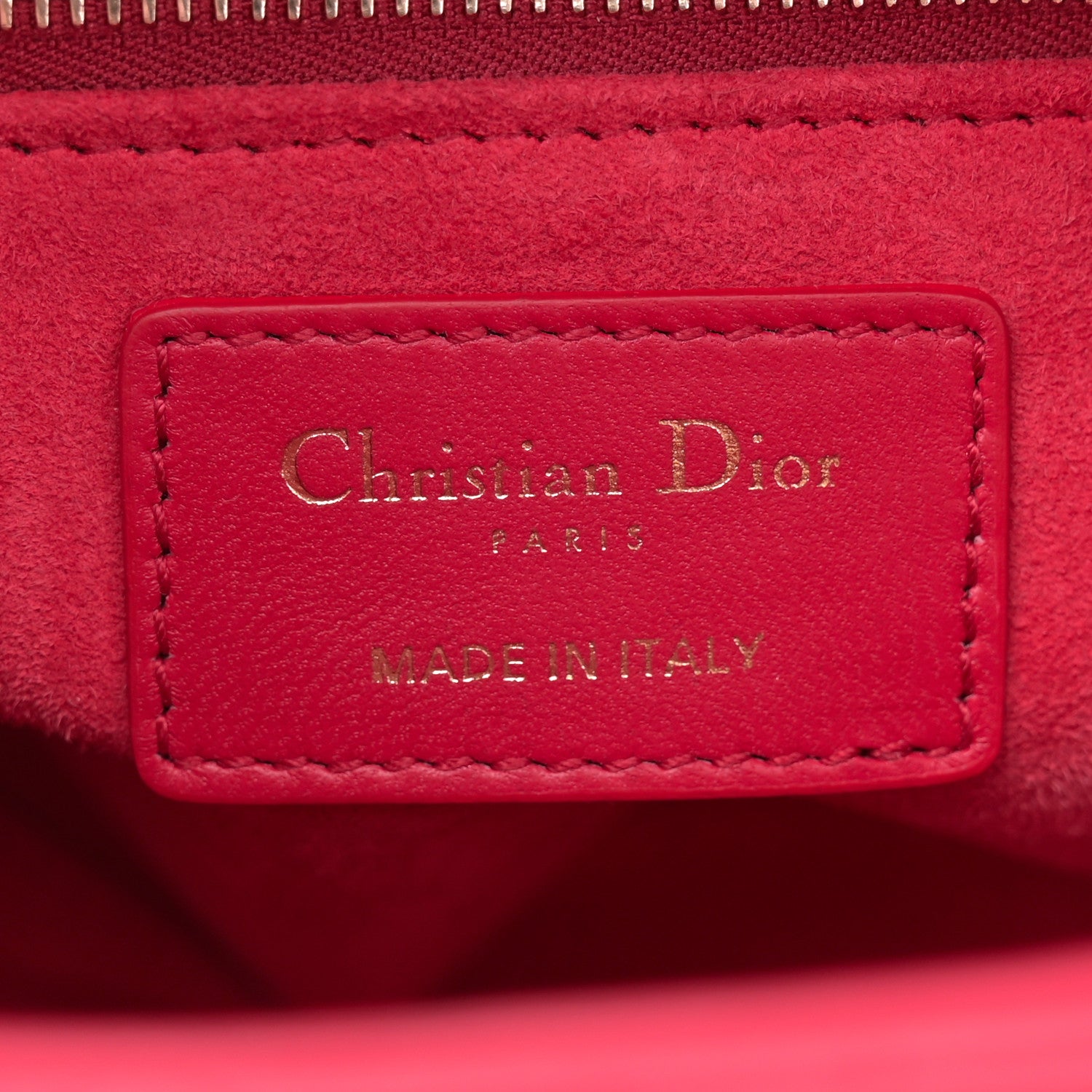 Christian Dior Lambskin Cannage Dioramour Small My ABCDior Lady Dior Fraise 6 of 10