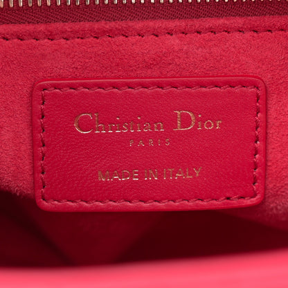 Christian Dior Lambskin Cannage Dioramour Small My ABCDior Lady Dior Fraise 6 of 10